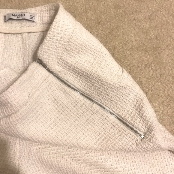 White tweed Mango shorts - Picture 3 of 3